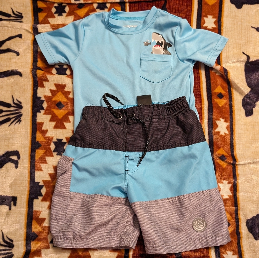 Boys Swim Suit Set